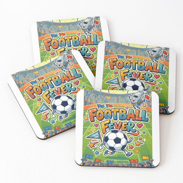 Item preview, Football Fever Cute Cartoon Stadium Mascot Sticker Poster designed and sold by M.Store.