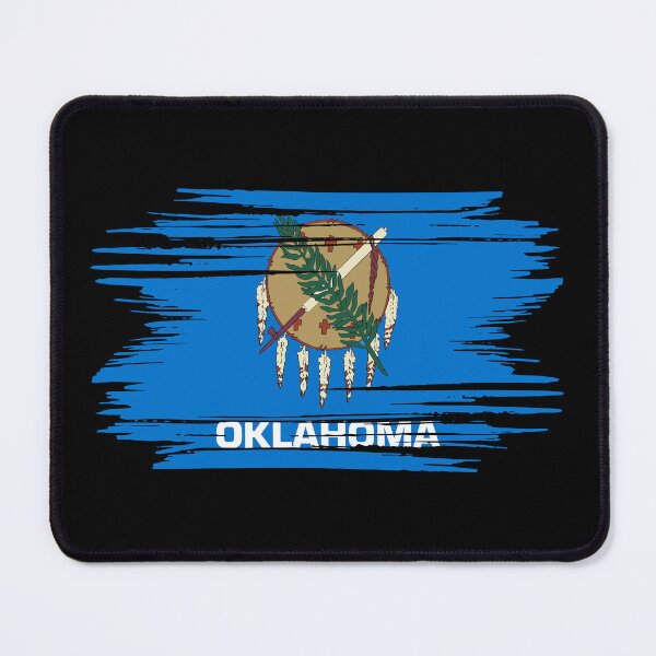 Item preview, Distressed Oklahoma State Flag OK designed and sold by shitpostee.