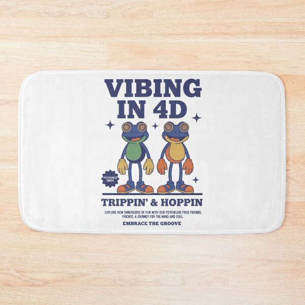 Item preview, trippy festival Vibing In 4D Trippin Hoppin Rave designed and sold by LuminOrb.