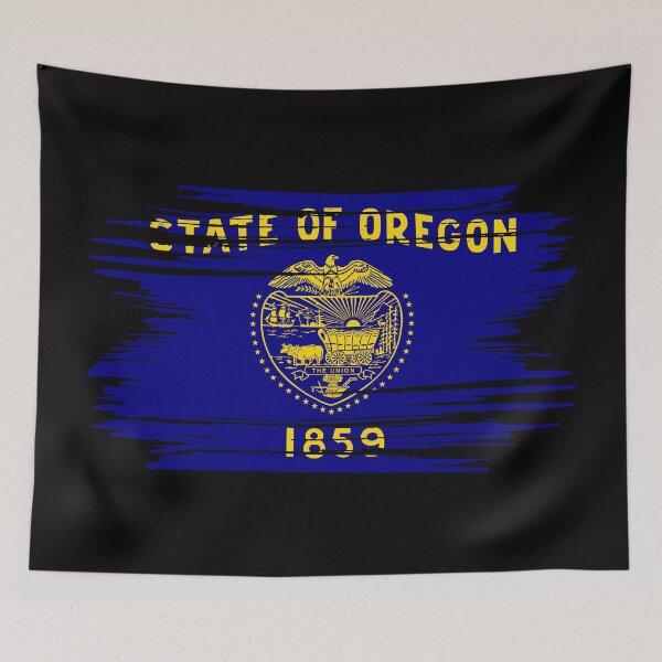 Item preview, Distressed Oregon State Flag OR designed and sold by shitpostee.