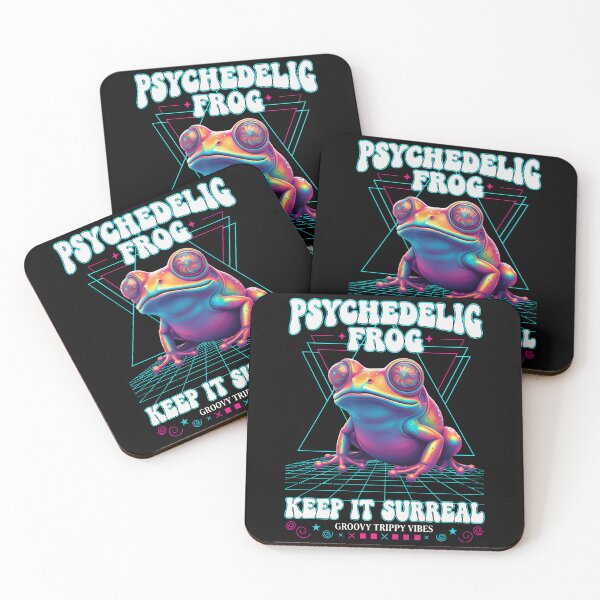 Item preview, Trippy Festival Frog Keep It Surreal Hippie Rave designed and sold by LuminOrb.