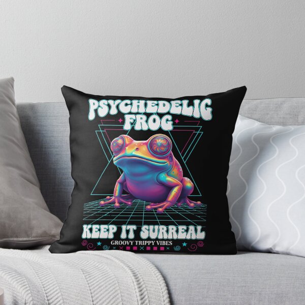 Item preview, Trippy Festival Frog Keep It Surreal Hippie Rave designed and sold by LuminOrb.