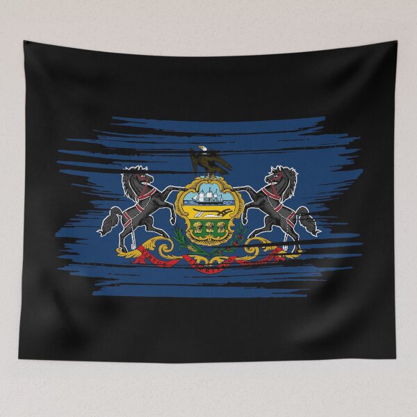 Item preview, Distressed Pennsylvania State Flag PA designed and sold by shitpostee.