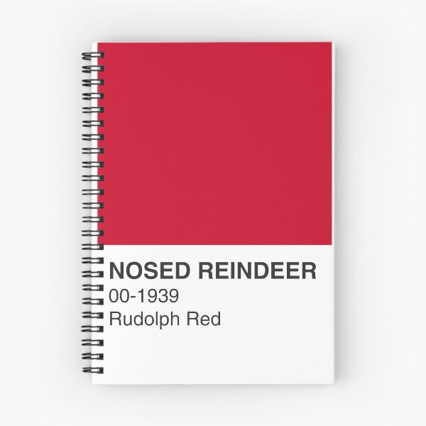 Artikelvorschau, Rudolph Rentier Weihnachtslied Rotes Farbmuster - Volle Breite entworfen und verkauft von The Colourful Game.