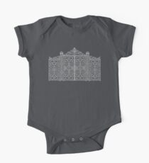 French Wrought Iron Gate | Louis XV Style | Black and Silvery Grey One Piece - Short Sleeve