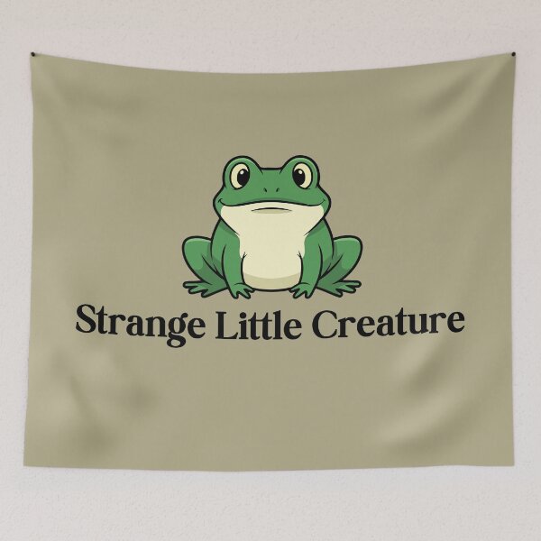 Item preview, Strange Little Creature Cute Green Frog designed and sold by ShaderShirts.
