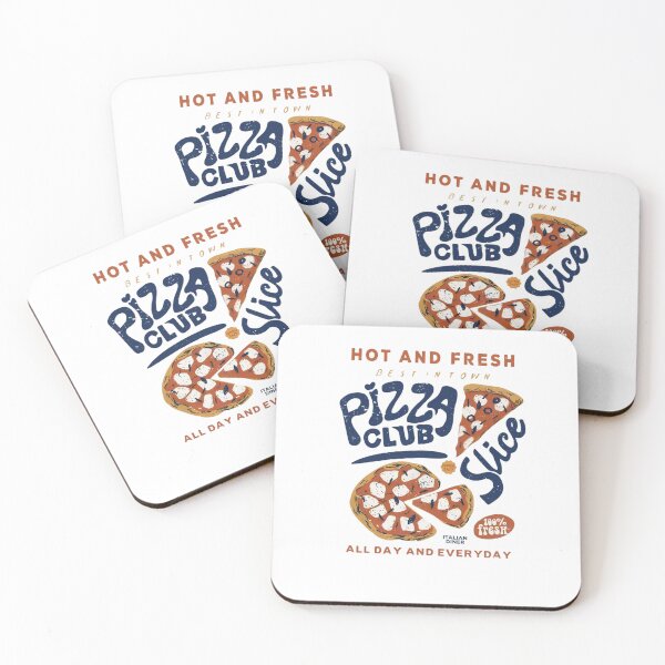 Item preview, Pizza Club Retro Diner Art — Vintage Pizza Slice Illustration designed and sold by Colorful-Garden.