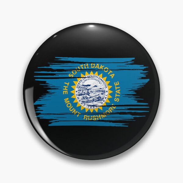 Item preview, Distressed South Dakota State Flag SD designed and sold by shitpostee.