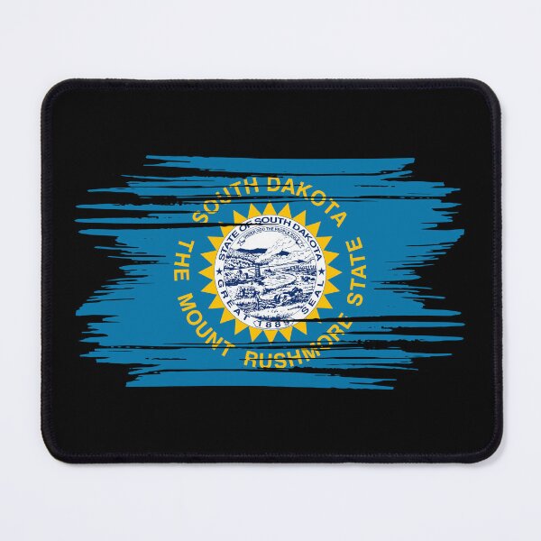 Item preview, Distressed South Dakota State Flag SD designed and sold by shitpostee.