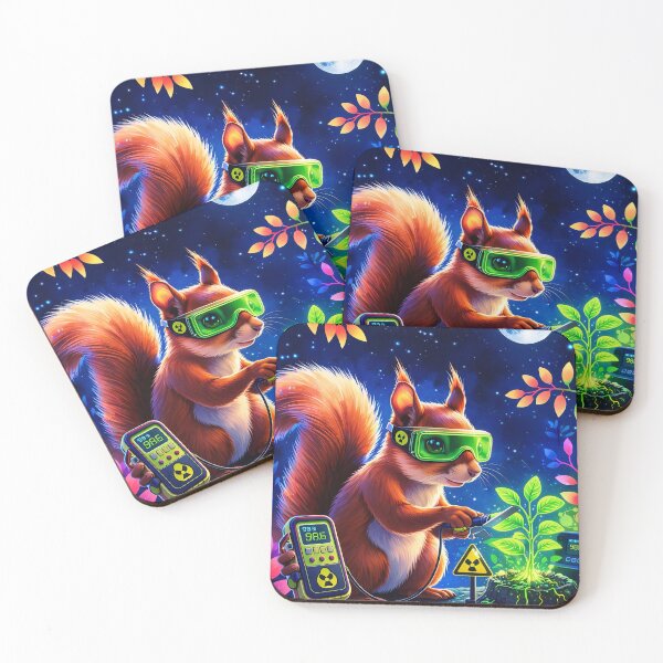 Item preview, Cute Cosmic Squirrel Nuclear Medicine Tech Retro Sci-Fi Moonlight Design for Nuclear Medicine Week designed and sold by ClinicalHubs.