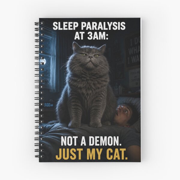 Item preview, Sleep Paralysis 3AM Not A Demon Just My Cat Funny Gift designed and sold by irfanshikh.