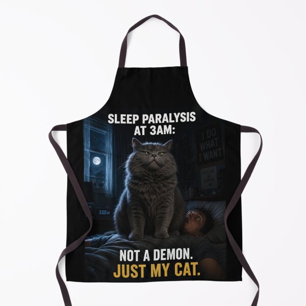 Item preview, Sleep Paralysis 3AM Not A Demon Just My Cat Funny Gift designed and sold by irfanshikh.