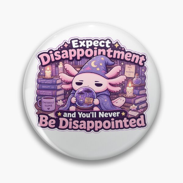Item preview, Expect Disappointment Funny Axolol Wizard designed and sold by Chartreuse Unicorn.