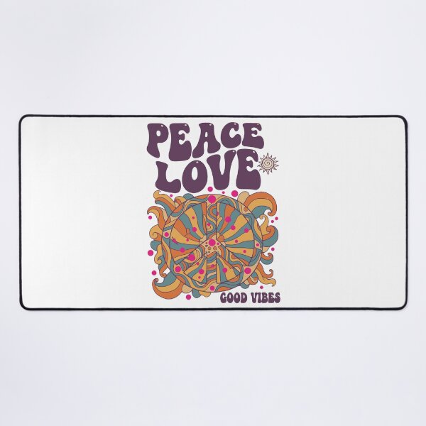 Item preview, Peace Love Vibes Hippie Music Trippy Mushroom designed and sold by LuminOrb.