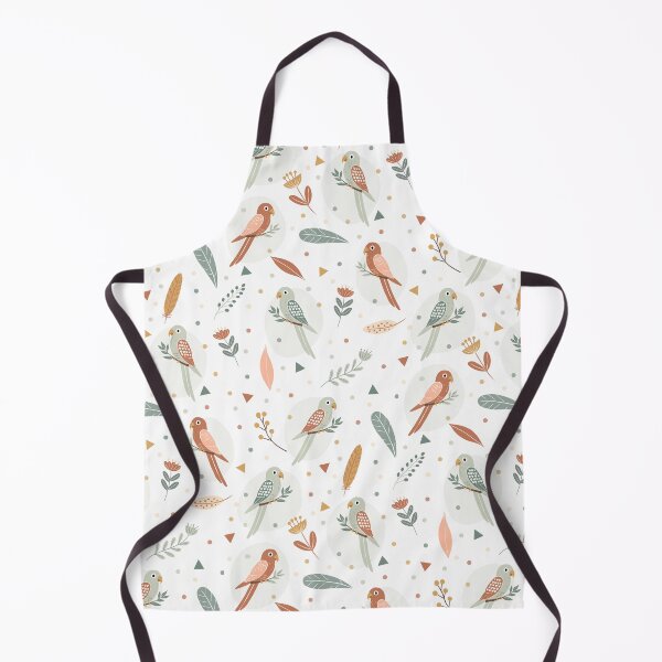 Item preview, Whimsical Pastel Parrots & Botanical Leaves designed and sold by CarolineRowland.