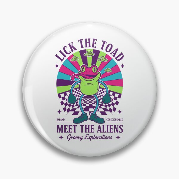 Item preview, Trippy goa Trance Lick The Toad Meet The Aliens designed and sold by LuminOrb.