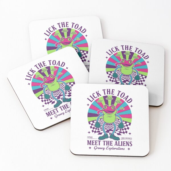 Item preview, Trippy goa Trance Lick The Toad Meet The Aliens designed and sold by LuminOrb.