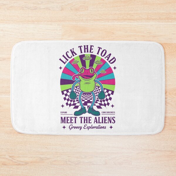 Item preview, Trippy goa Trance Lick The Toad Meet The Aliens designed and sold by LuminOrb.