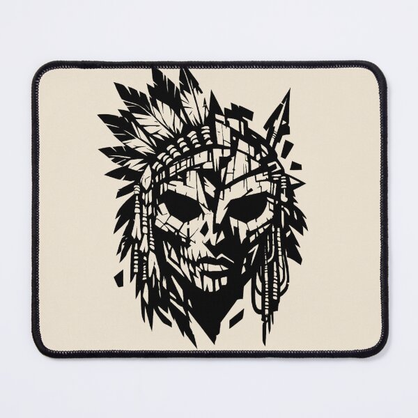 Item preview, Warrior Mask - Tribal Spirit designed and sold by JonelCrafts.