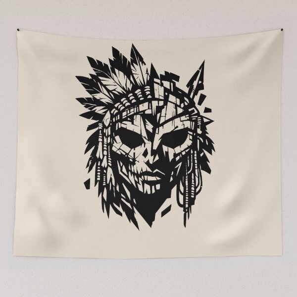 Item preview, Warrior Mask - Tribal Spirit  designed and sold by JonelCrafts.