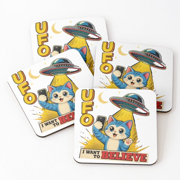 Item preview, UFO cat selfie designed and sold by HomeyDay.