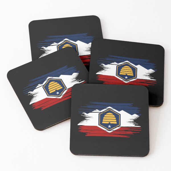 Item preview, Distressed Utah State Flag UT designed and sold by shitpostee.