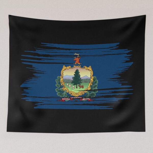 Item preview, Distressed Vermont State Flag VT designed and sold by shitpostee.