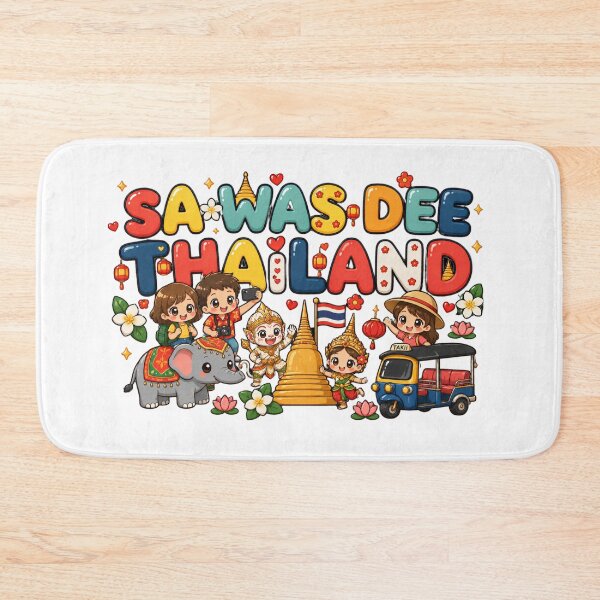 Item preview, Cute Thailand Travel Art – Asian Culture Cartoon Design designed and sold by Beeform.