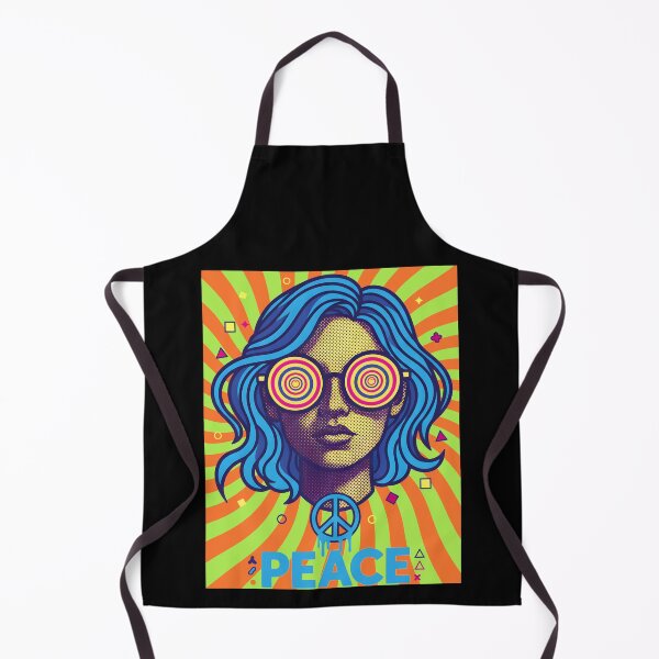 Item preview, trippy festival hippie tie dye peace sign designed and sold by LuminOrb.