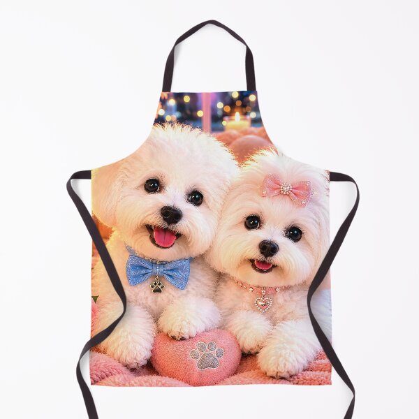 Item preview, Forever Friends – Adorable Bichon Frise Puppy Pair designed and sold by Atelier Éternelle.