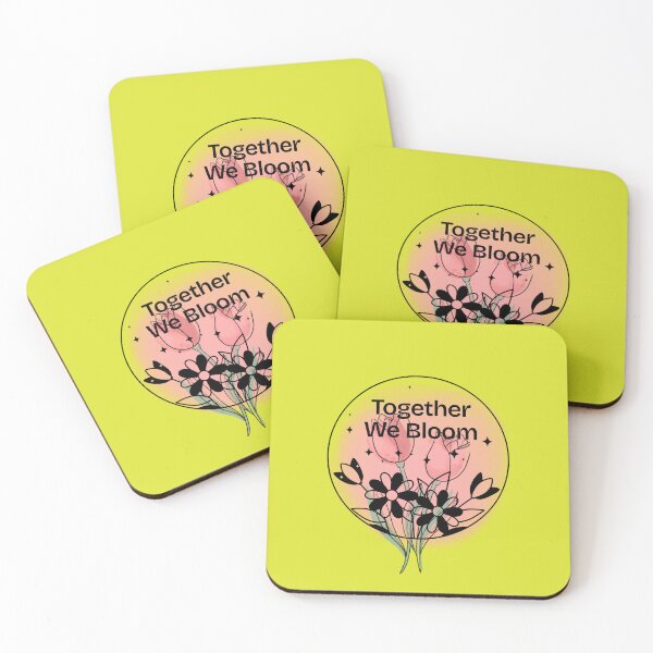 Item preview, Together We Bloom -Floral Unity & Growth Inspirational Quote Design  designed and sold by Palette-Vibes.