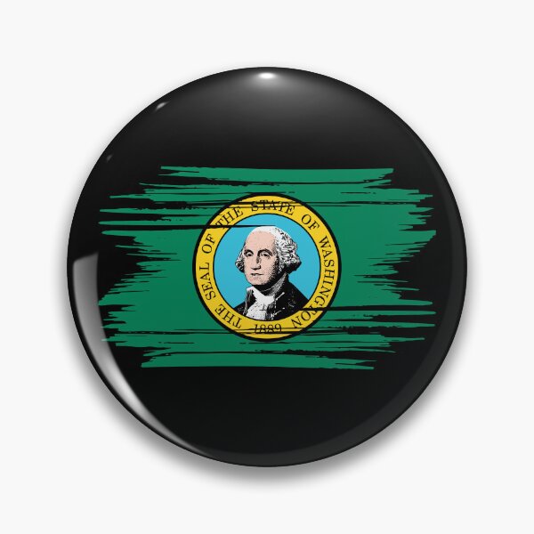 Item preview, Distressed Washington State Flag WA designed and sold by shitpostee.