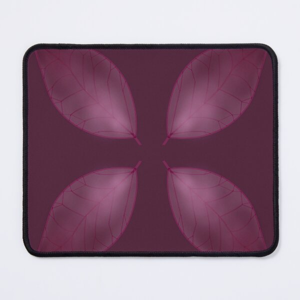 Item preview, Four Pink Leaves Symmetrical Botanical Art designed and sold by SahmatArt.