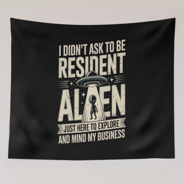 Item preview, RESIDENT ALIEN designed and sold by ALL ART .