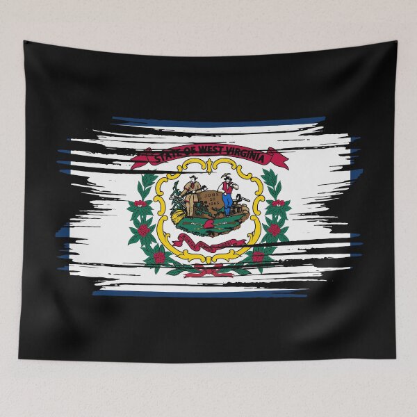 Item preview, Distressed West Virginia State Flag WV designed and sold by shitpostee.