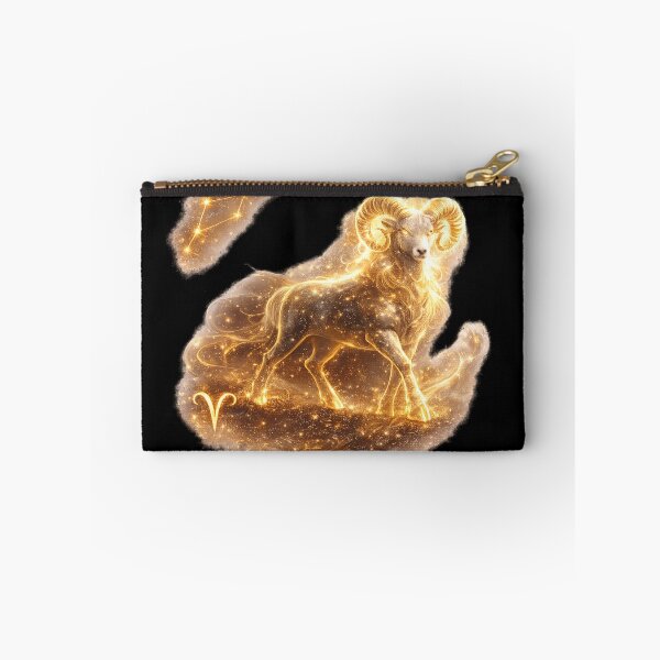 Item preview, Zodiac Aries Gold Galaxy Fantasy Art Birthday Gift designed and sold by KI-Kunstwerk.