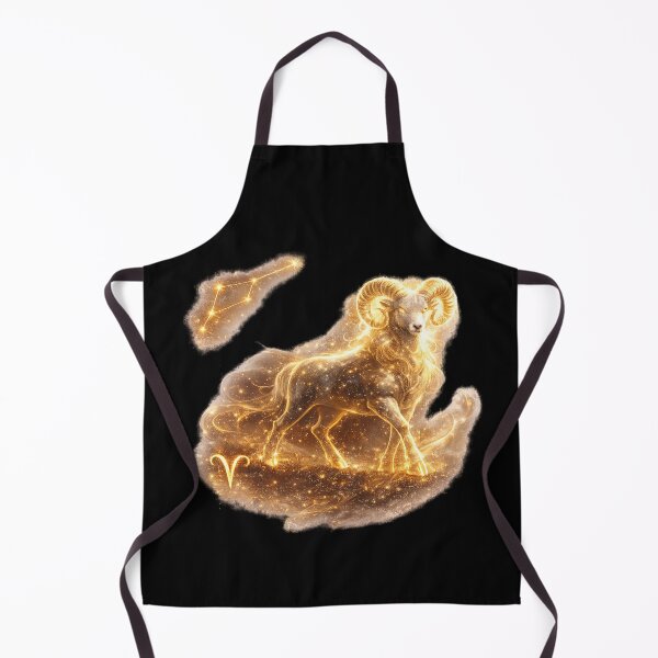Item preview, Zodiac Aries Gold Galaxy Fantasy Art Birthday Gift designed and sold by KI-Kunstwerk.