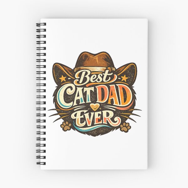 Item preview, Best Cat Dad Ever, Cowoby Retro Vintage Style designed and sold by graphic-genie.