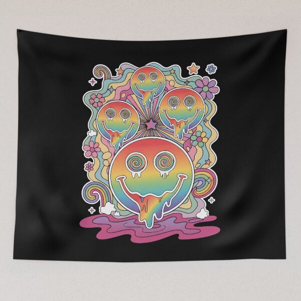 Item preview, Hippie Music Trippy Mushroom Tie Dye Rave designed and sold by LuminOrb.