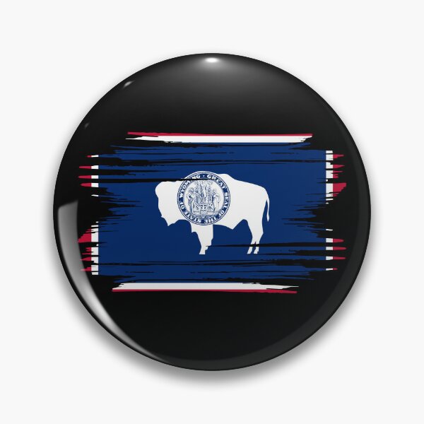 Item preview, Distressed Wyoming State Flag WY designed and sold by shitpostee.