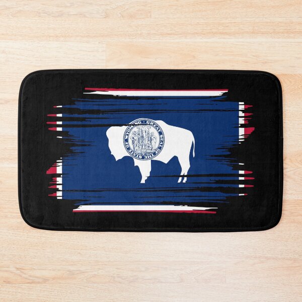 Item preview, Distressed Wyoming State Flag WY designed and sold by shitpostee.
