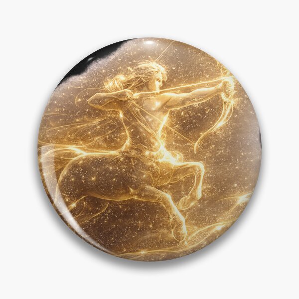 Item preview, Zodiac Sagittarius Gold Galaxy Fantasy Art Birthday Gift designed and sold by KI-Kunstwerk.