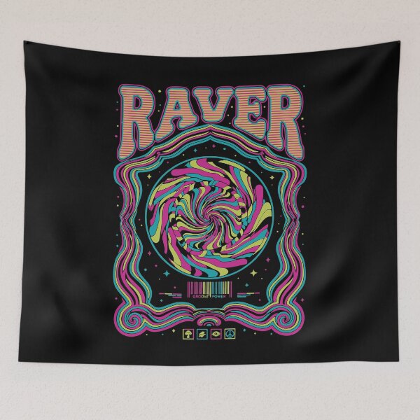 Item preview, Raver Groove Power Hippie Music Trippy Rave designed and sold by LuminOrb.
