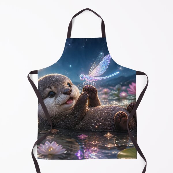 Item preview, Baby Otter and Magic Dragonfly designed and sold by sigmaartstudio.