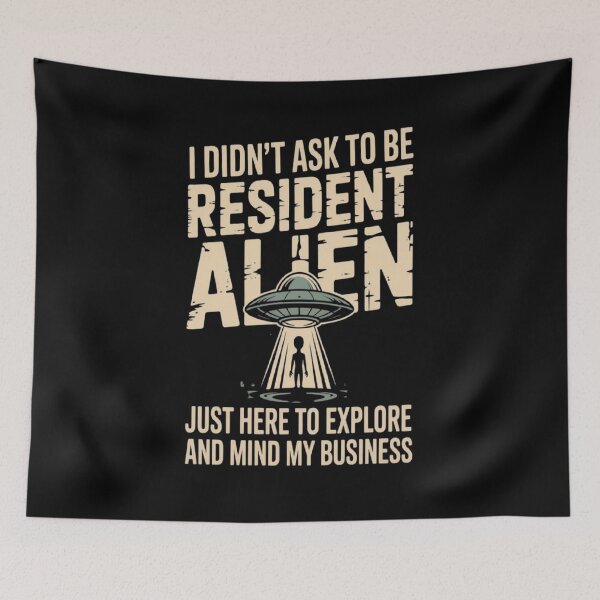 Item preview, RESIDENT ALIEN designed and sold by ALL ART .