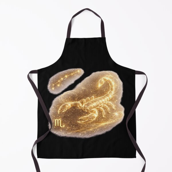 Item preview, Zodiac Scorpio Gold Galaxy Fantasy Art Birthday Gift designed and sold by KI-Kunstwerk.