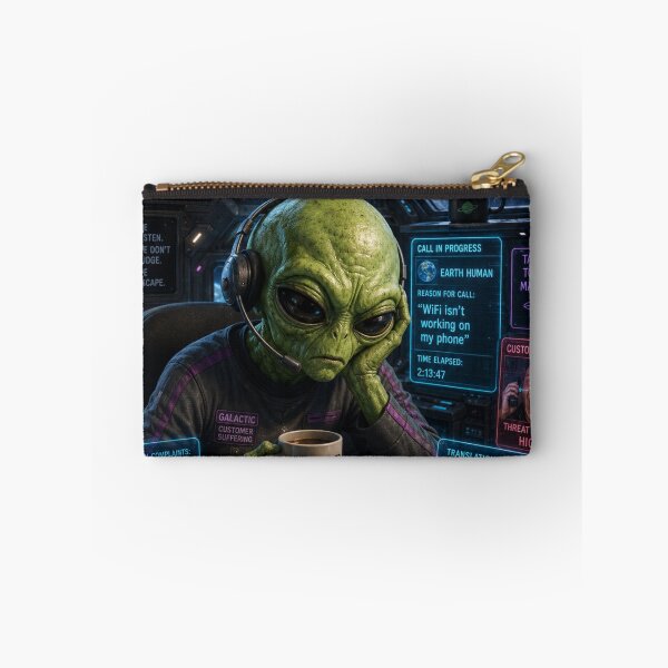 Item preview, Alien Customer Service Funny Galactic Worker Humor Gift designed and sold by irfanshikh.