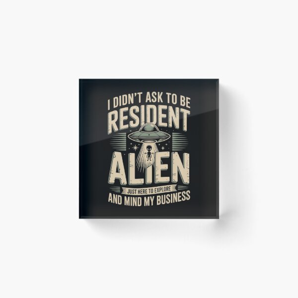 Item preview, RESIDENT ALIEN designed and sold by ALL ART .