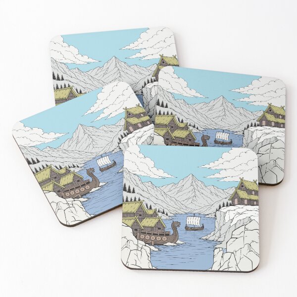 Item preview, Viking drakkar in Nordic Fjord designed and sold by Hedon77.