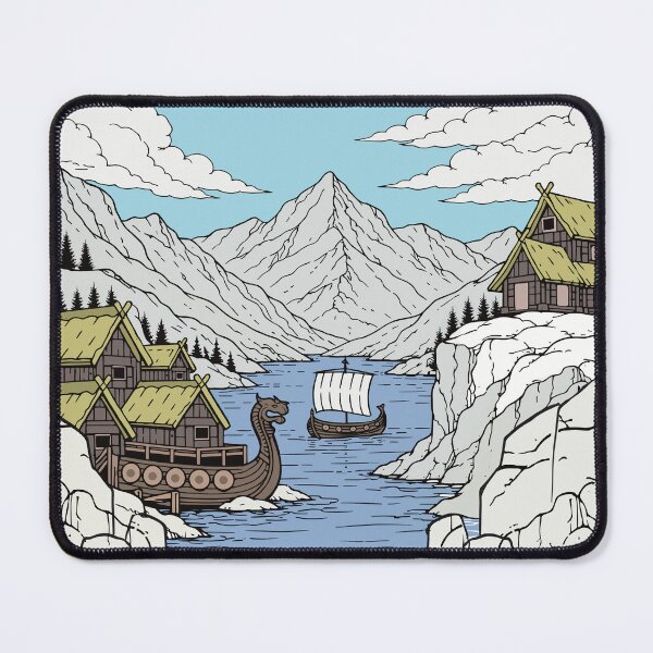 Item preview, Viking drakkar in Nordic Fjord designed and sold by Hedon77.